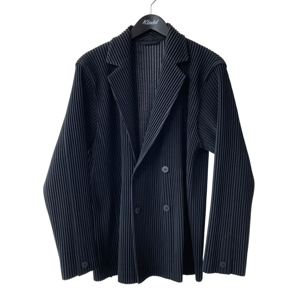 【未使用に近い】PLEATS PLEASE　ダークブルー ジャケット A.PRESSE - アプレッセ 2025 STYLE2 No.213 Denim Jacket(25AAP-01-39