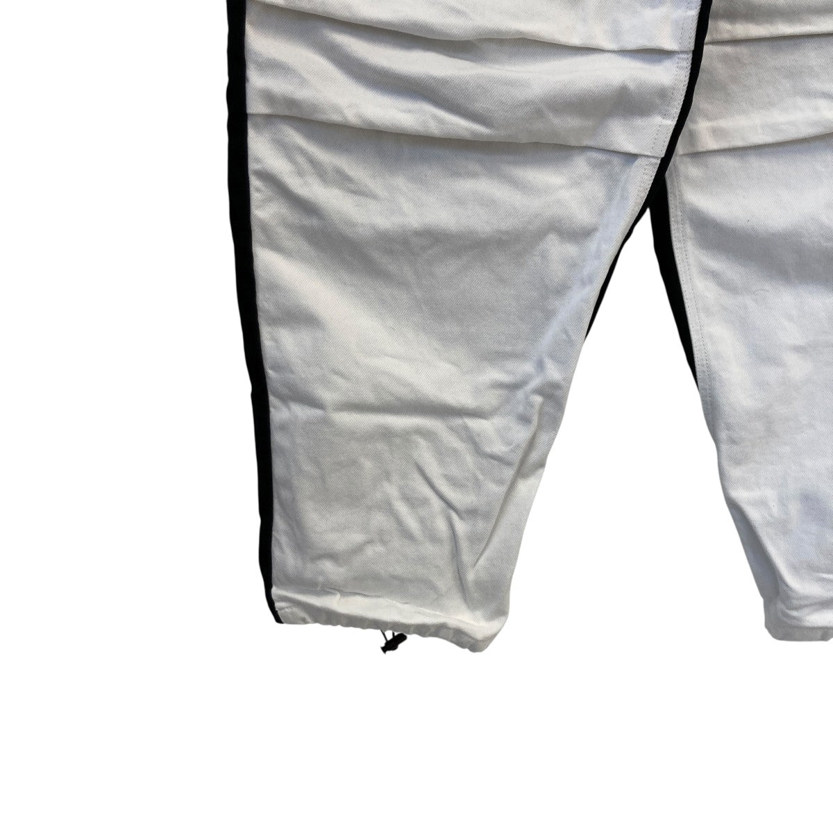 【アレキサンダーワン】ロゴ ワイドカーゴパンツ 綿 ホワイト ALEXANDER WANG(アレキサンダーワン) ハイブリッドカーゴパンツ