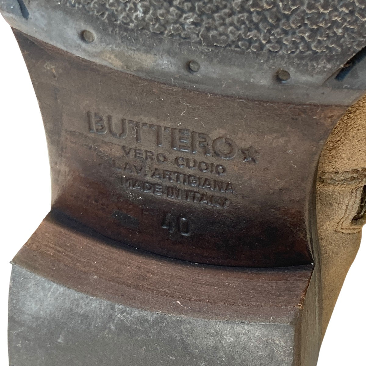 BUTTERO(ブッテロ) サイドジップブーツB825 B825 ベージュ