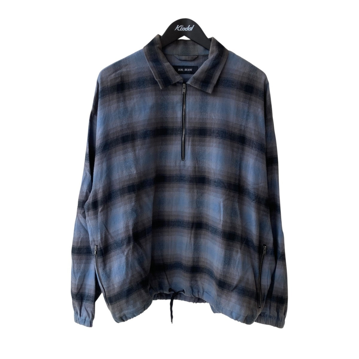 ヴァイナルアーカイブ ハーフジップ チェック プルオーバーシャツ ヴァイナルアーカイブ ハーフジップ チェック プルオーバーシャツ