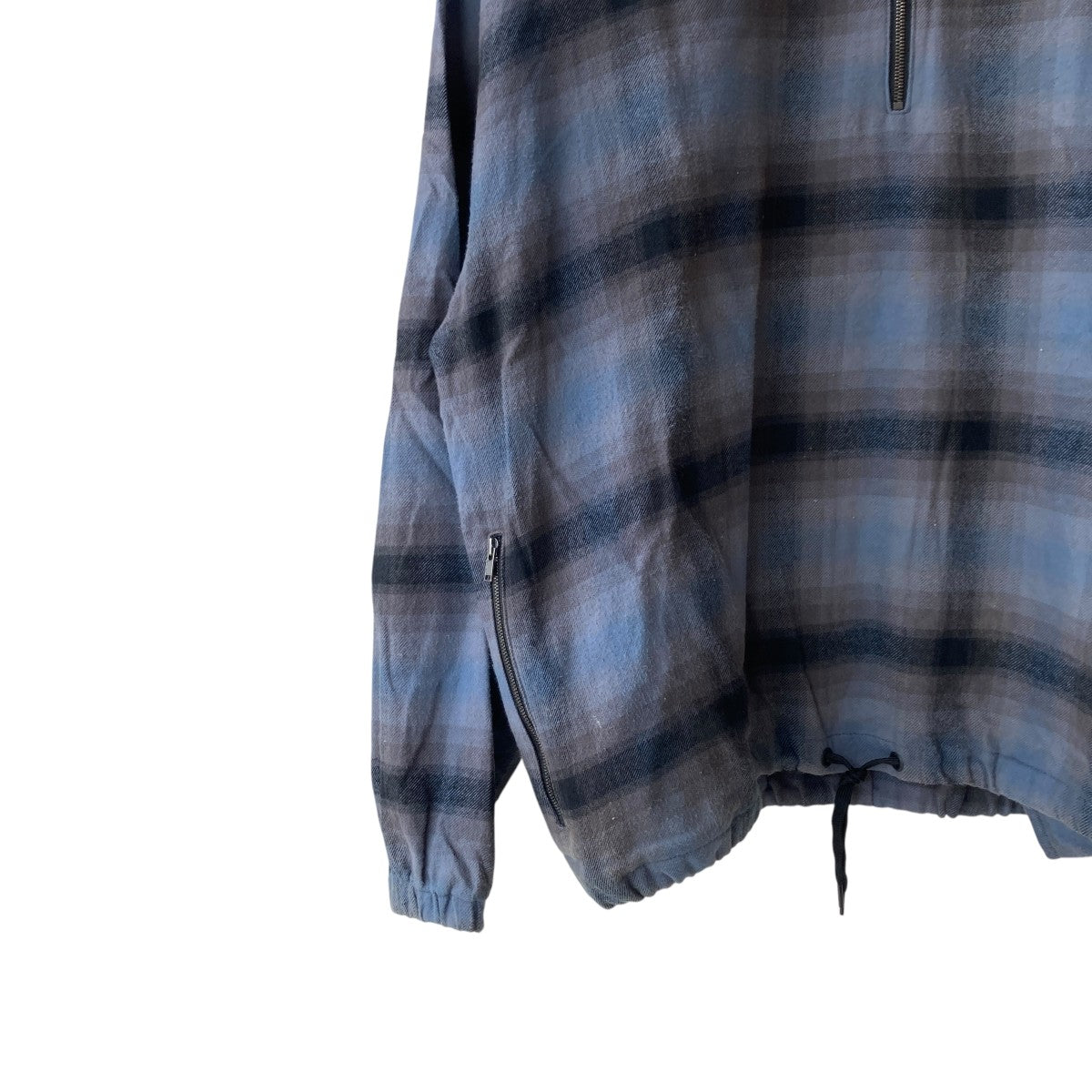 VAINL ARCHIVE(ヴァイナルアーカイブ) チェックハーフジップシャツ