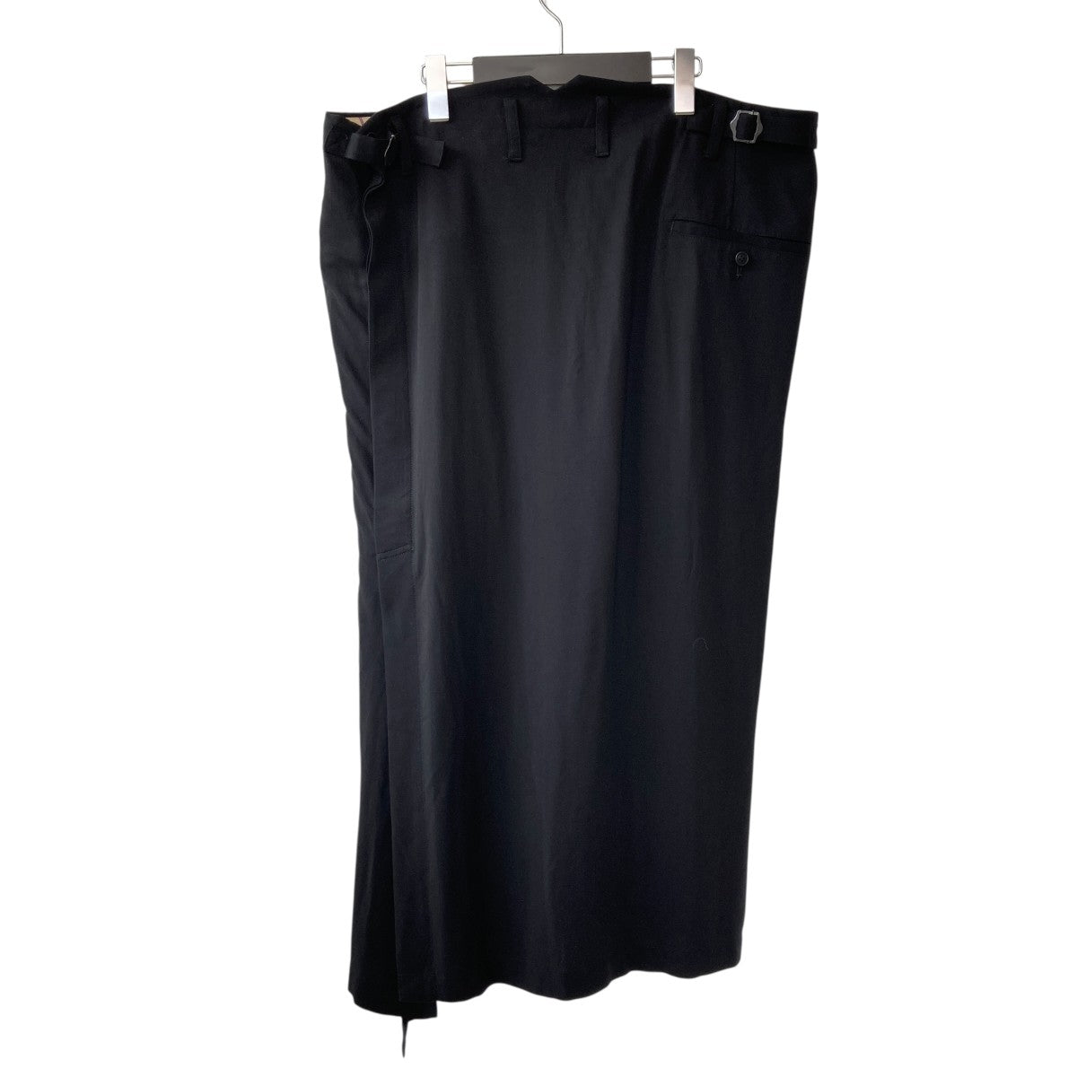 Yohji Yamamoto pour homme 24AWCu Ry S GABARDINE RIGHT SIDE VENTS SKIRTスカートHO-S10-222 古着・中古-2枚目のアイテム画像