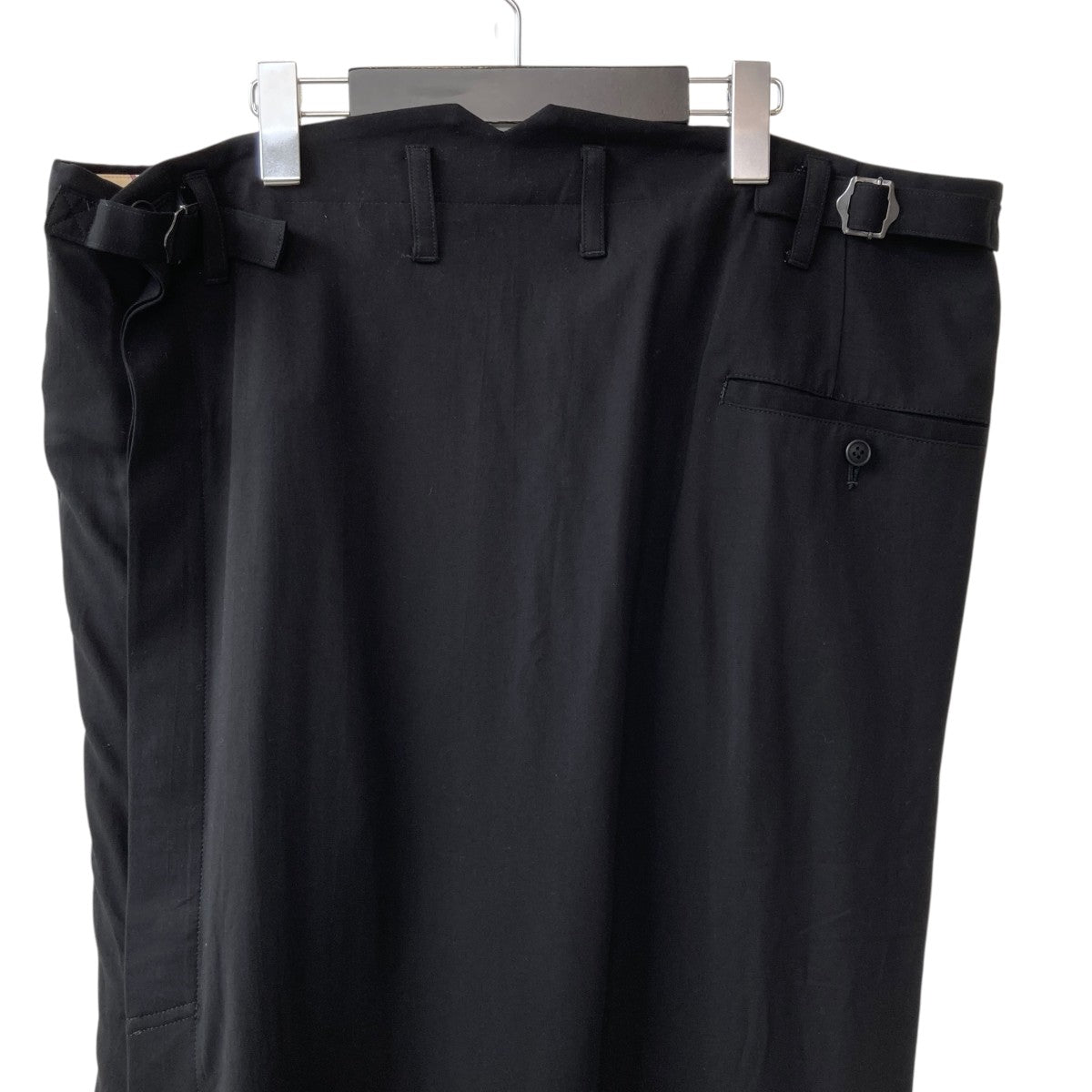 Yohji Yamamoto pour homme 24AWCu Ry S GABARDINE RIGHT SIDE VENTS SKIRTスカートHO-S10-222 古着・中古-4枚目のアイテム画像
