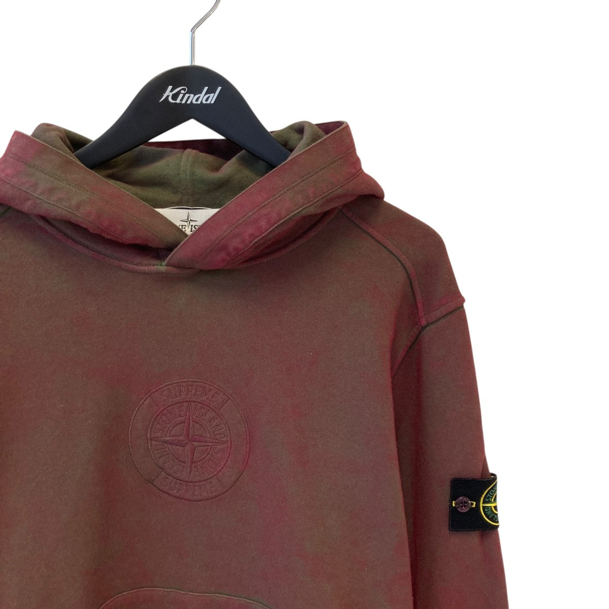 STONE ISLAND×Supreme パーカー7025601S2 7025601S2 エンジ