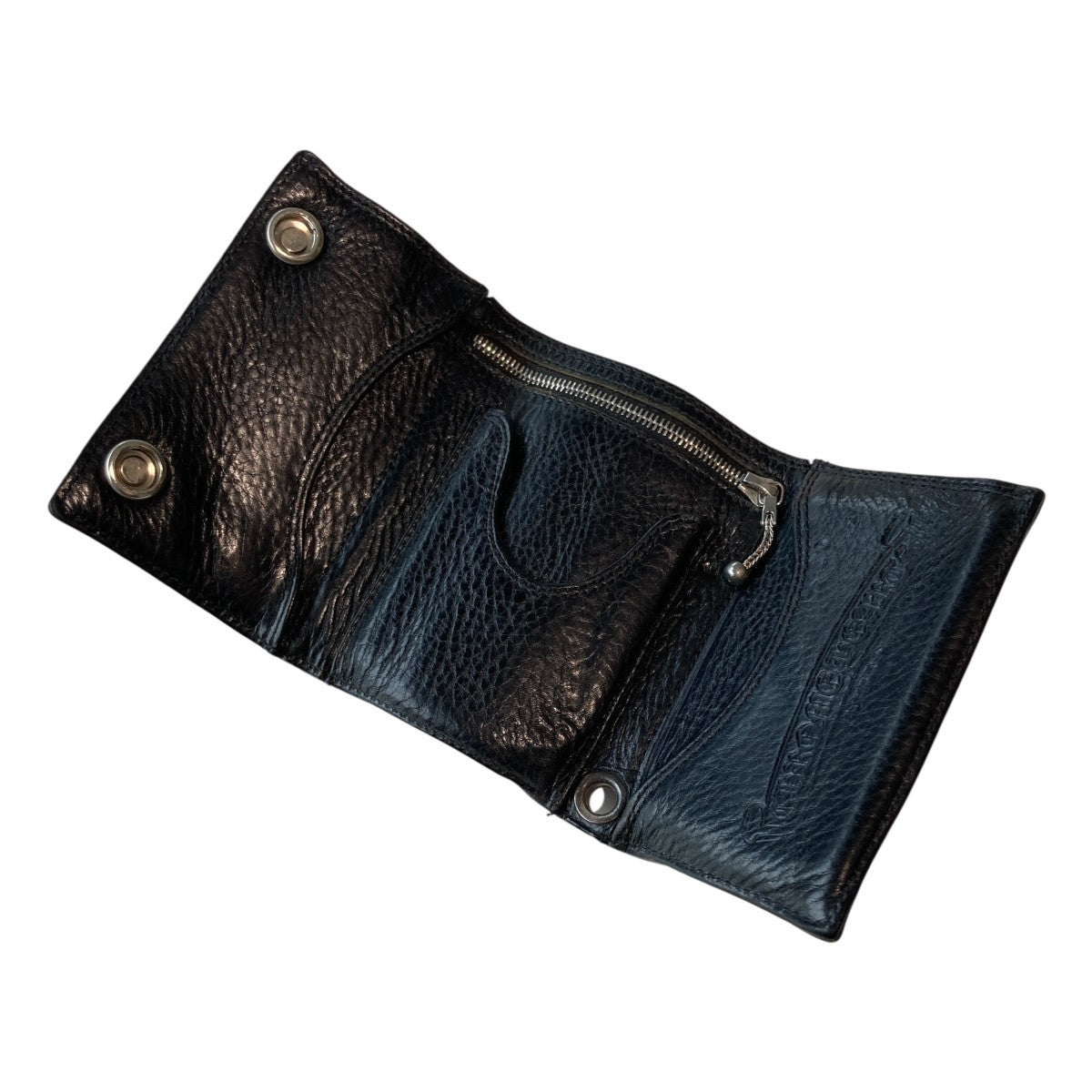CHRONIC HEARTS ブラック三つ折り財布 CHROME HEARTS(クロムハーツ) 3FOLD BLK3つ折り財布2246-304