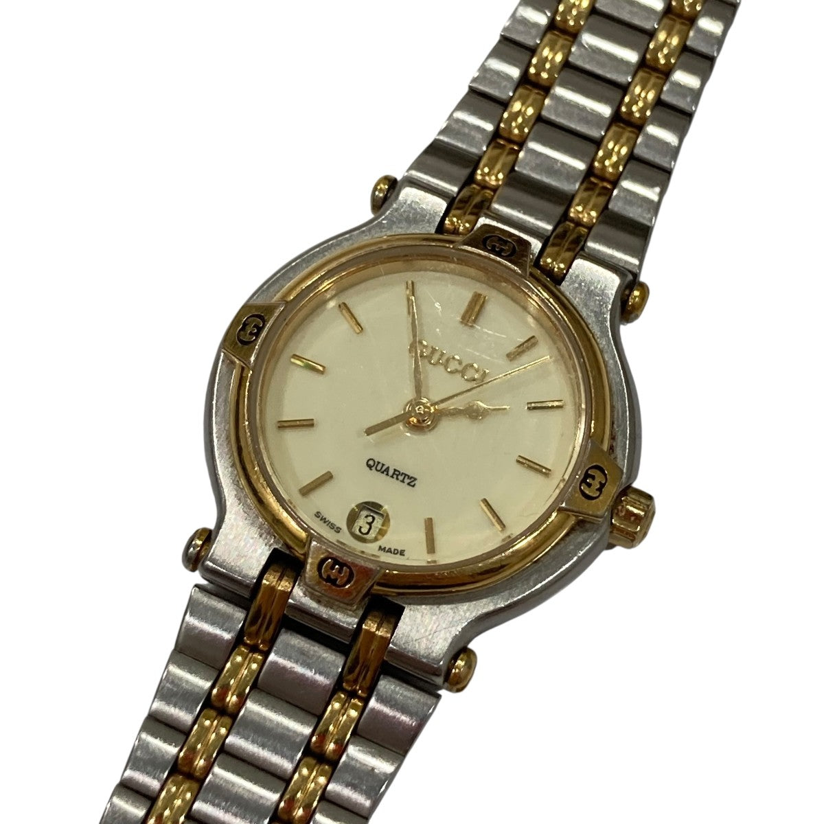 GUCCI(グッチ) 腕時計9000L 9000L シルバー×ゴールド｜【公式