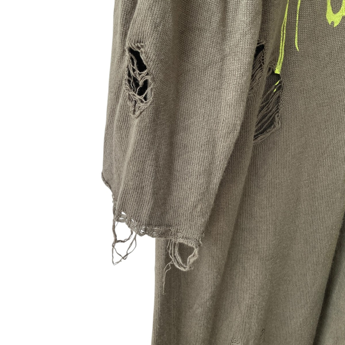 KAMIYA カミヤ 24SS PRINTED KNIT TEE ダメージ加工 KAMIYA(カミヤ) 24SS PRINTED KNIT TEE ダメージ加工 プリント