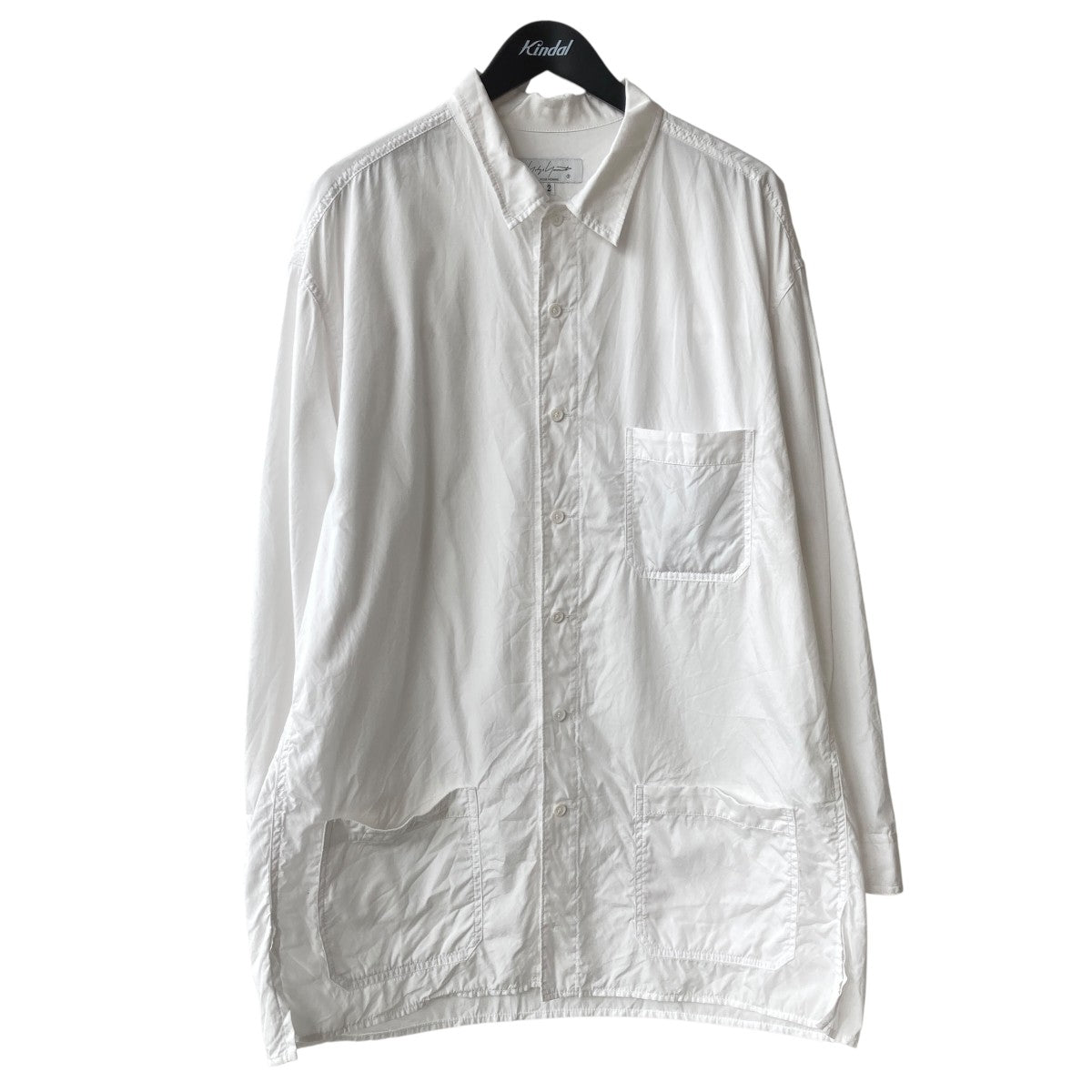Yohji Yamamoto pour homme CHAIN STITCH BROAD 3PKT SHIRT長袖シャツHO-B03-001-1-02 古着・中古-1枚目のアイテム画像