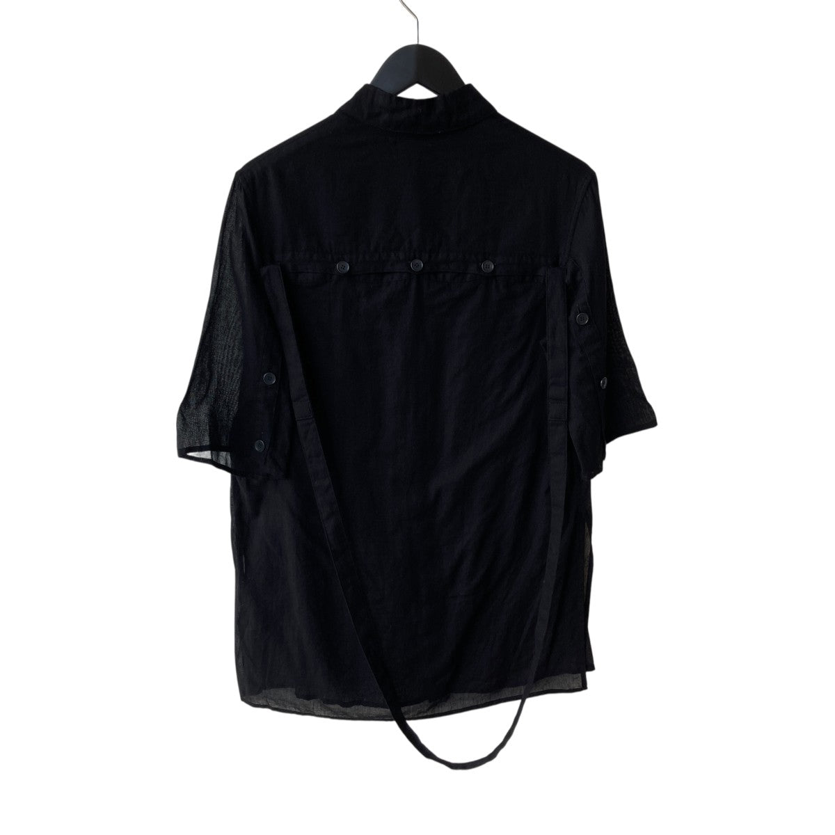 LIMI fue リミフゥ 白Tシャツ 黒色サスペンダー 長袖 ロンT リミフー LIMI fue リミフゥ 白Tシャツ 黒色サスペンダー 長袖 ロンT