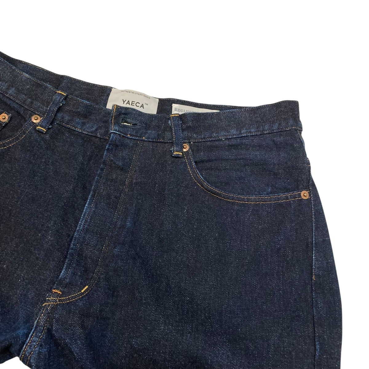 【美品】ヤエカ YAECA 2-14W クロップドデニムパンツ YAECA (ヤエカ) 8-14W DENIM PANTS STRAIGHT / デニムパンツ