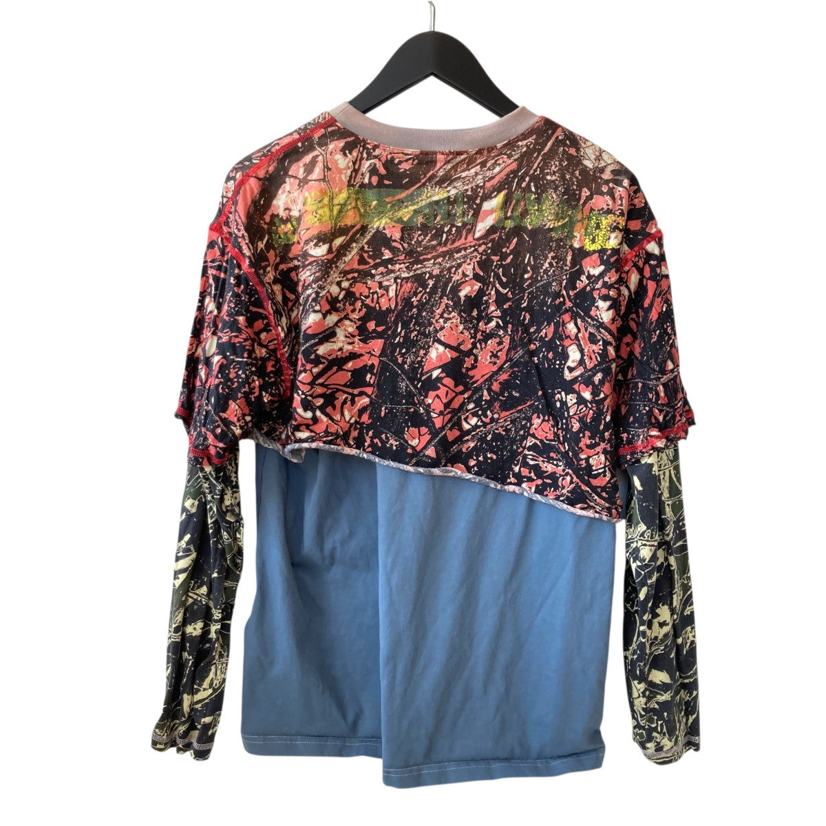 DIESEL T-BESH-CAMOUレイヤード ロングカットソーA16119 古着・中古-2枚目のアイテム画像