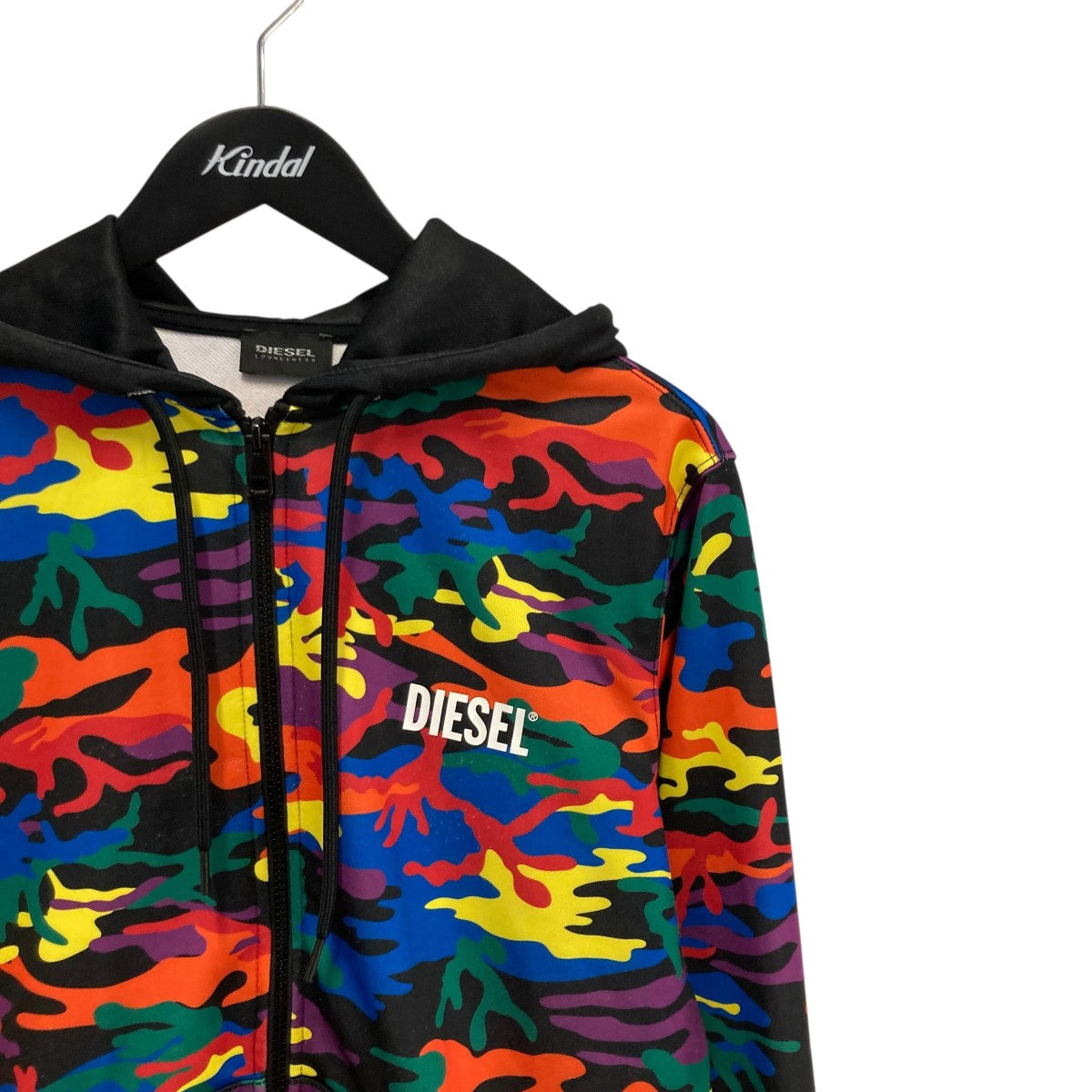 DIESEL ディーゼル マルチカラー 迷彩総柄 フルジップ パーカー DIESEL ディーゼル マルチカラー 迷彩総柄 フルジップ パーカー