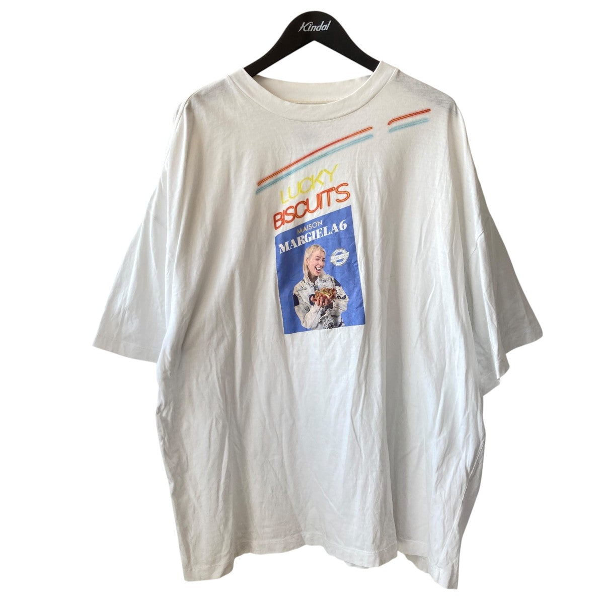 マルタンマルジェラ MM6 Maison Margiela Lucky biscuits 半袖Tシャツ S52GC0179 ホワイト サイズ：S MM6 Maison Margiela(マルタンマルジェラ) Lucky biscuits半袖T