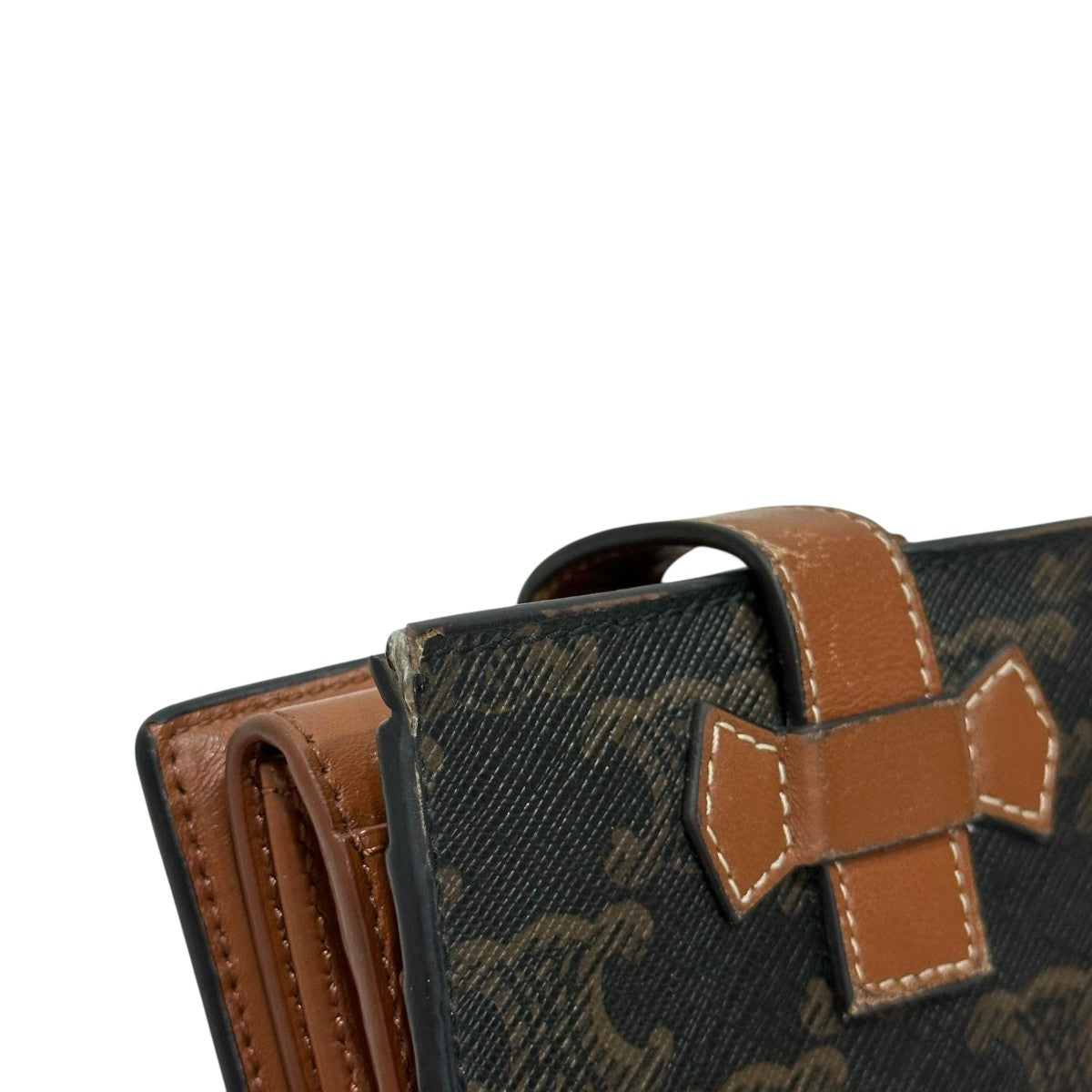 CELINE(セリーヌ) キャンバスウォレットトリオンフ2つ折り財布