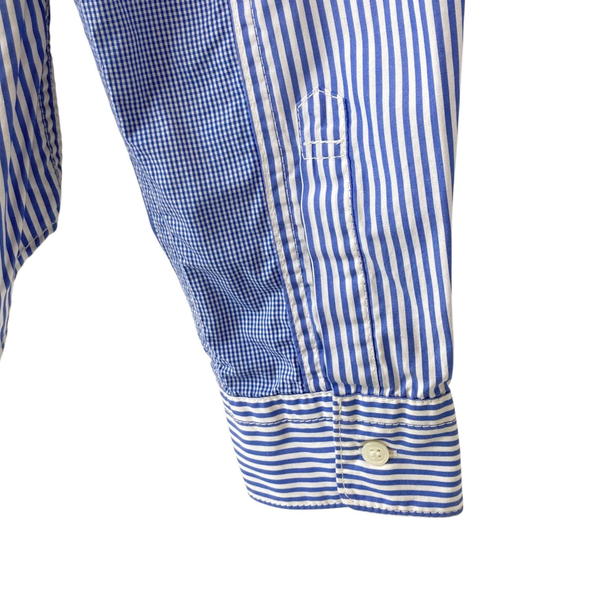 最終価格　コムデギャルソンオム　綿ストライプＭＩＸ　切換えシャツ COMME des GARCONS HOMME 綿ストライプMIX 切換え Tシャツ