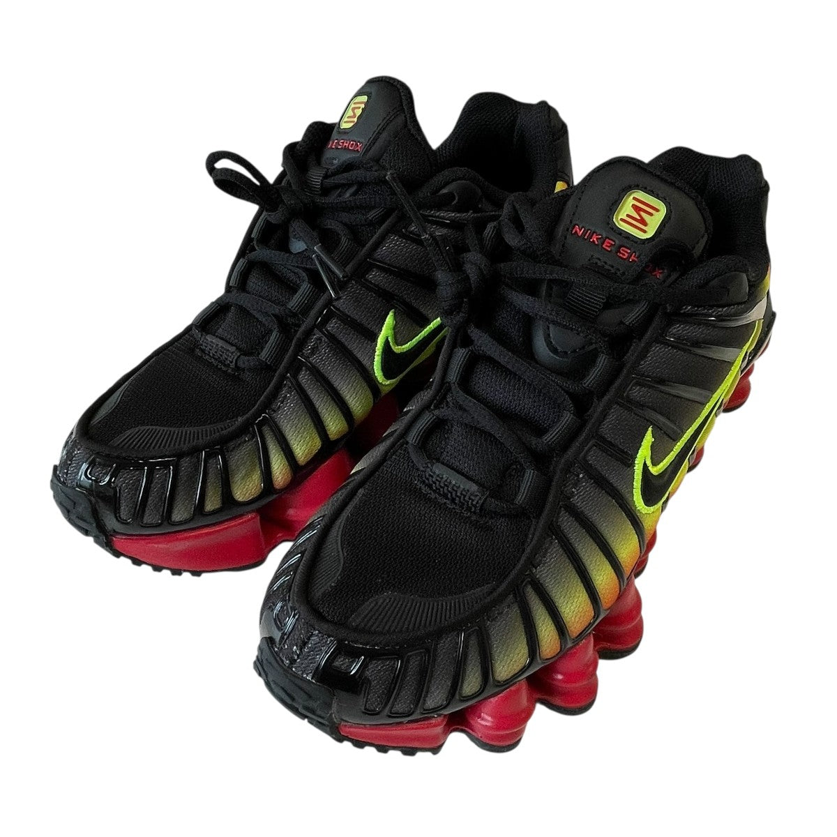 Nike ブラック アウター Lサイズ NIKE W SHOX TL BLACK/BLACK-MTLC HEMATITE-MAX ORANGE（ナイキ