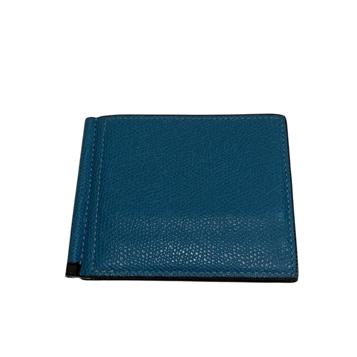 VALEXTRA ヴァレクストラ マネークリップ付き二つ折り財布 オイスター 使用わずか ヴァレクストラ ダブル マネークリップ オイスター