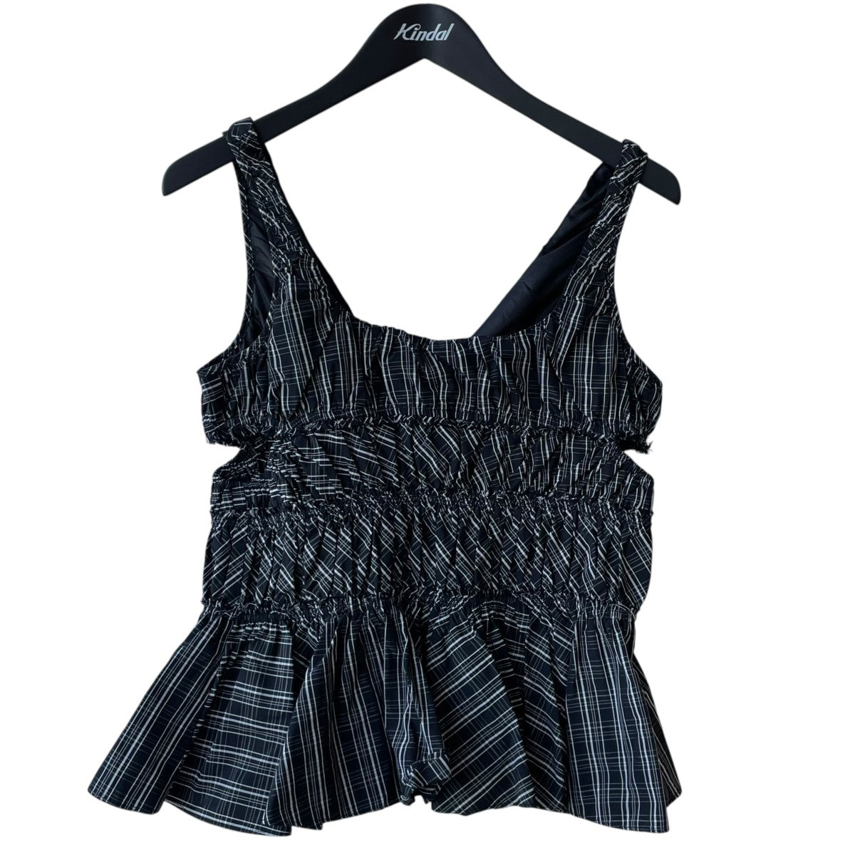 kkk【新品未使用タグ付き】メゾンスペシャルチェックキャミビスチェ MAISON SPECIAL(メゾンスペシャル) Checked Maxidressesチェック