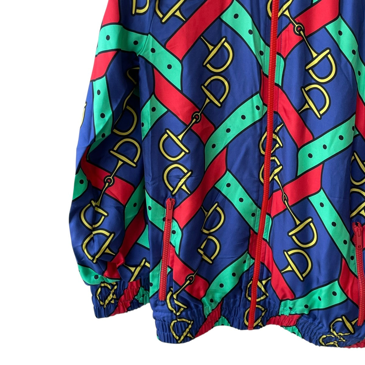 【タグ付き・未使用】GUCCI 2010s ホースビット　ジャケット GUCCI(グッチ) ホースビットプリントルク ジャケット ベルト付き