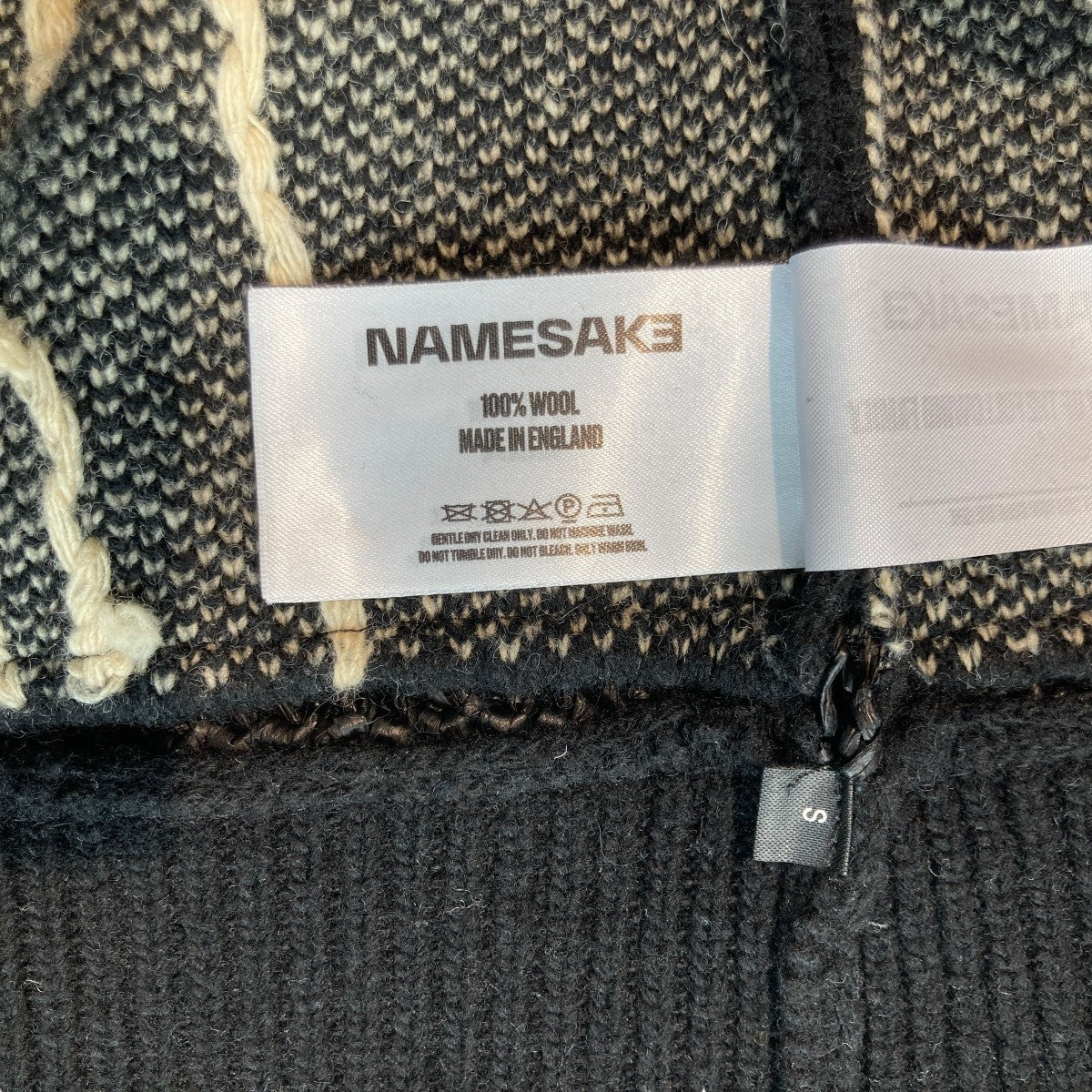 NAMESAKE(ネイムセイク) Roots Logo Sweaterセーター ブラック