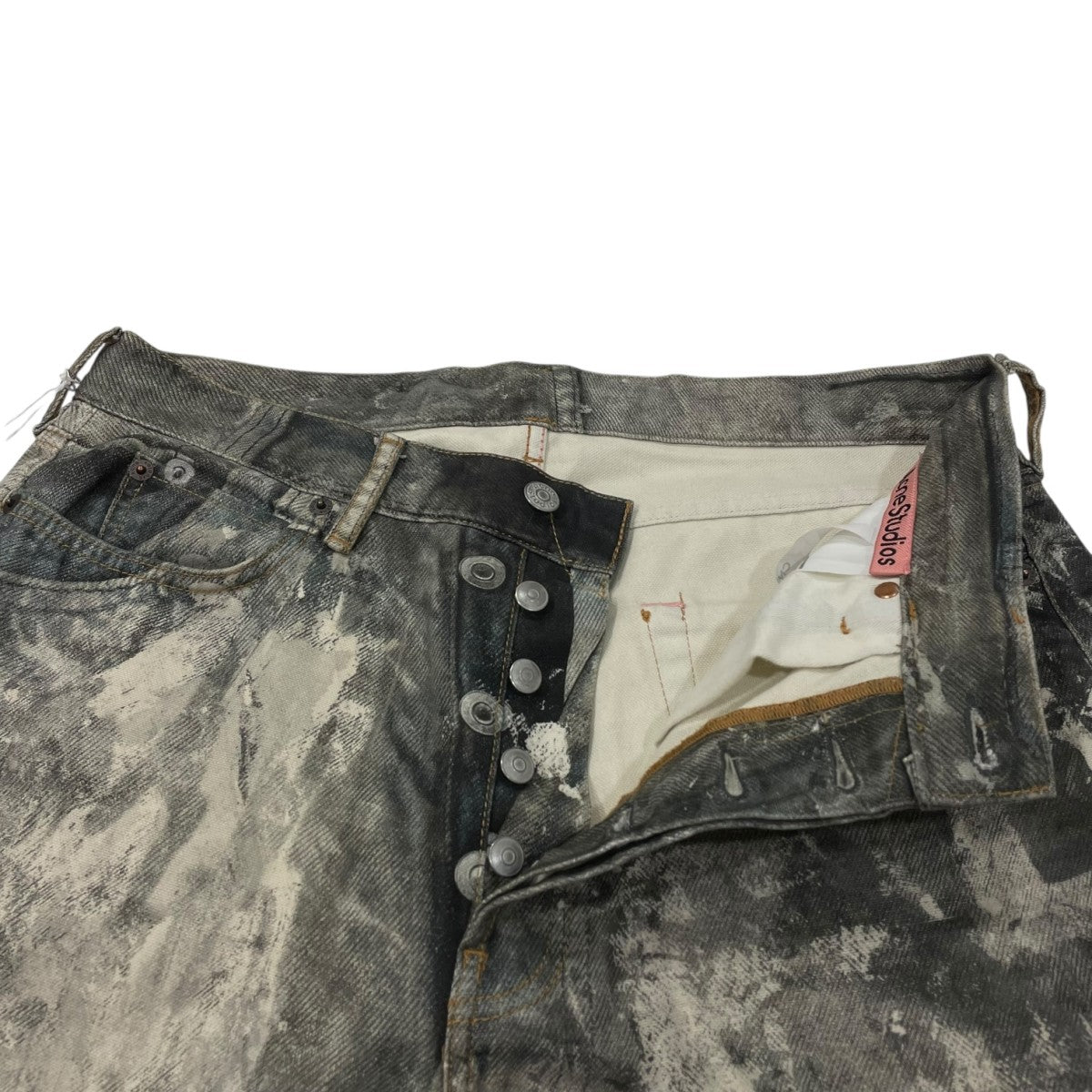 パンツ Acne Studios 1981M FN New RW Acne Studios 1981M FN Monogram Pants 'Blue/Beige'