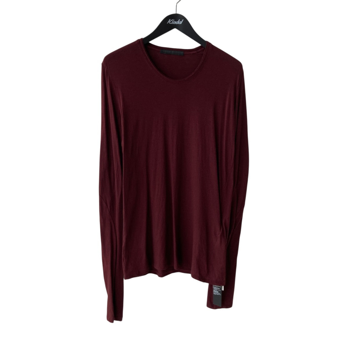 JULIUS ユリウス 11-12FW Uネックカットソー シルク混 Size1 JULIUS[ユリウス] / GORDINI 819CUM5 HOOP NECK CUT&SEWN -GRAY
