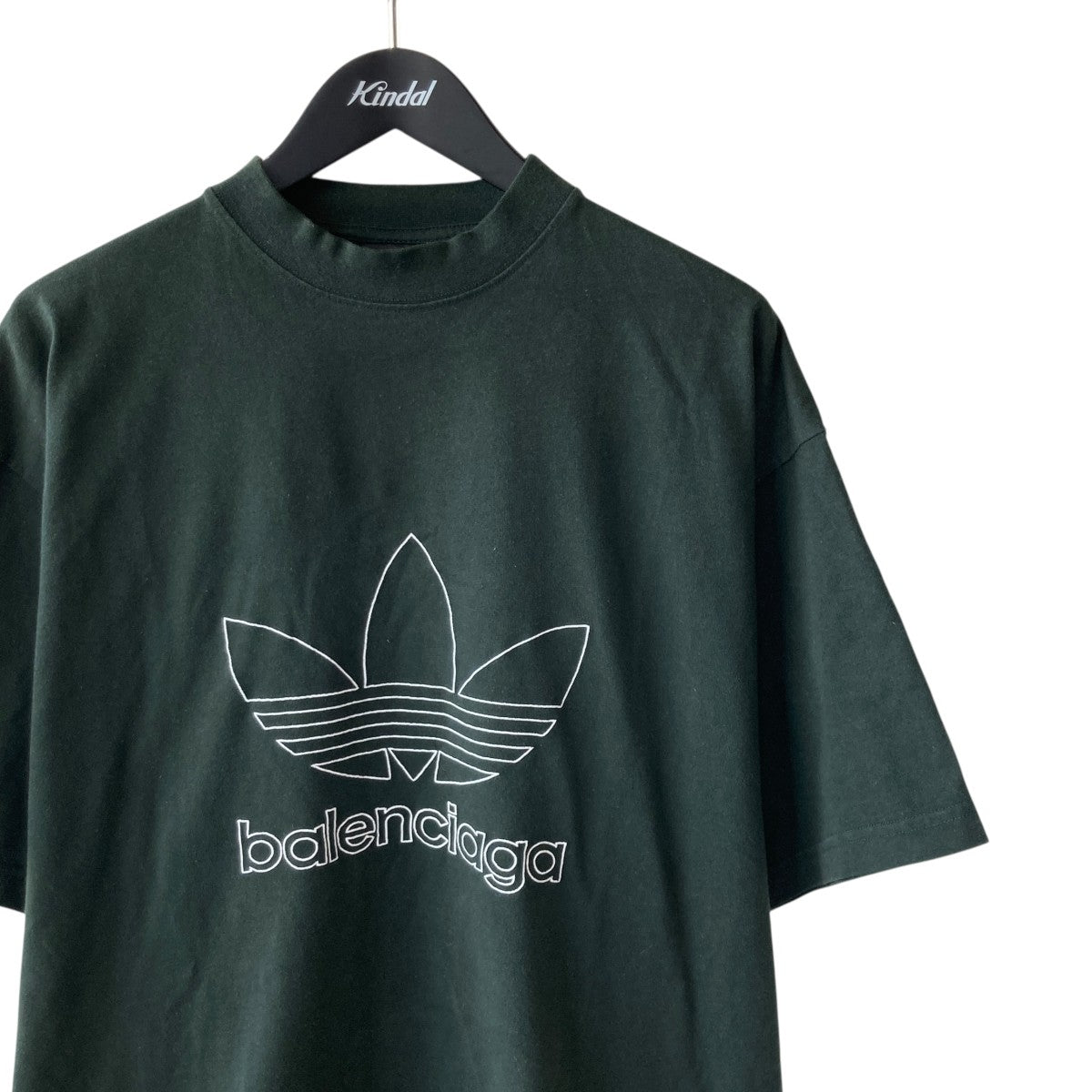 BALENCIAGA×adidas ロゴ刺繍オーバーサイズTシャツ723976 723976