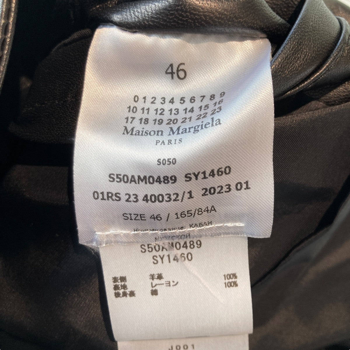 Maison Margiela(メゾンマルジェラ) 23SS八の字 5ZIPレザー