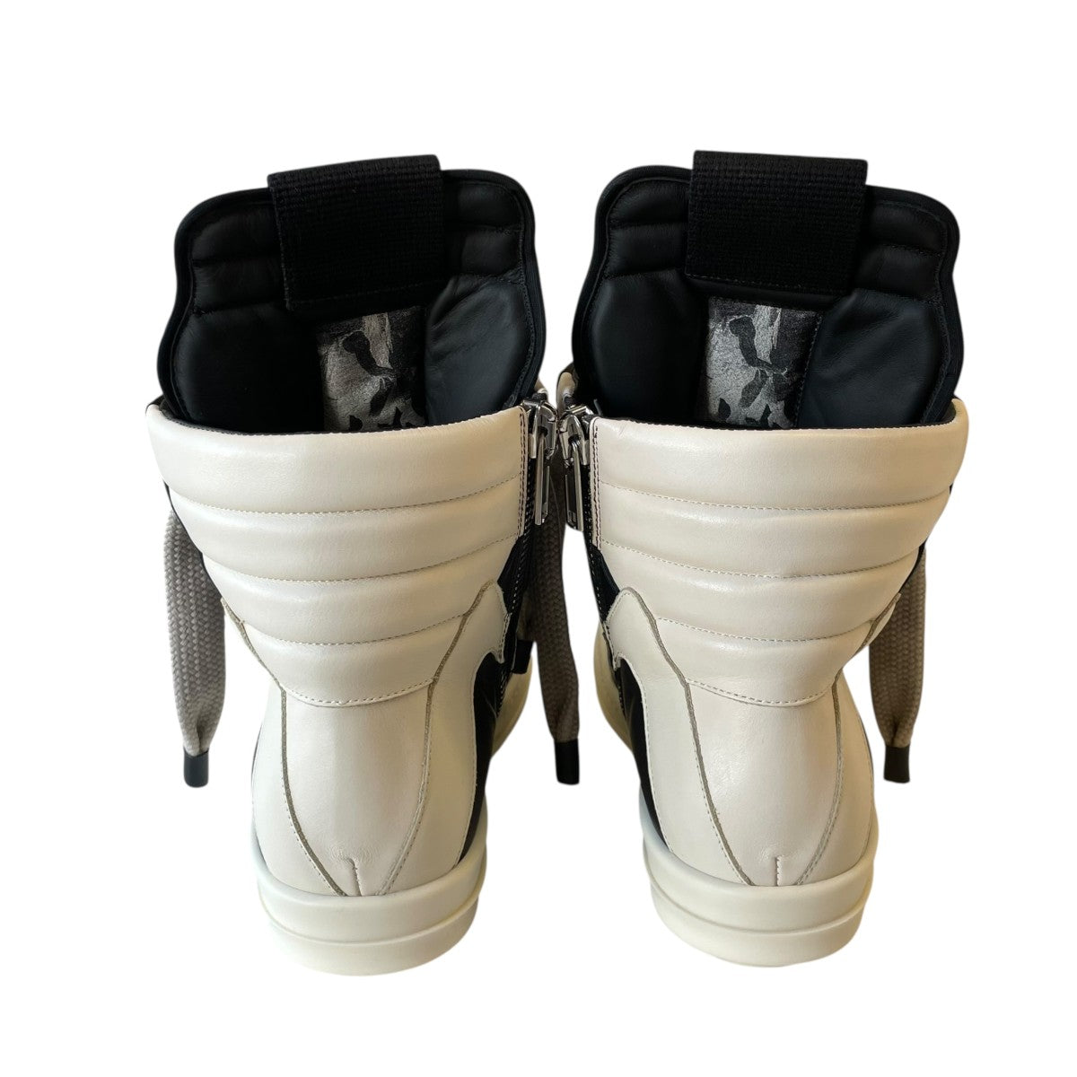 Rick Owens レザー切替 JUMBOLACED スニーカー 41 Rick Owens 【値下げ】RICK OWENS 「JUMBO LACE PADDED SNEAKERS