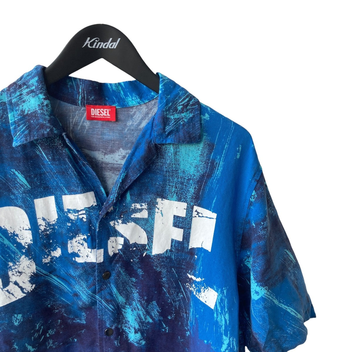 DIESEL BLUE Shirt CHARLES-D-POPオープンカラーシャツA17870 古着・中古-3枚目のアイテム画像