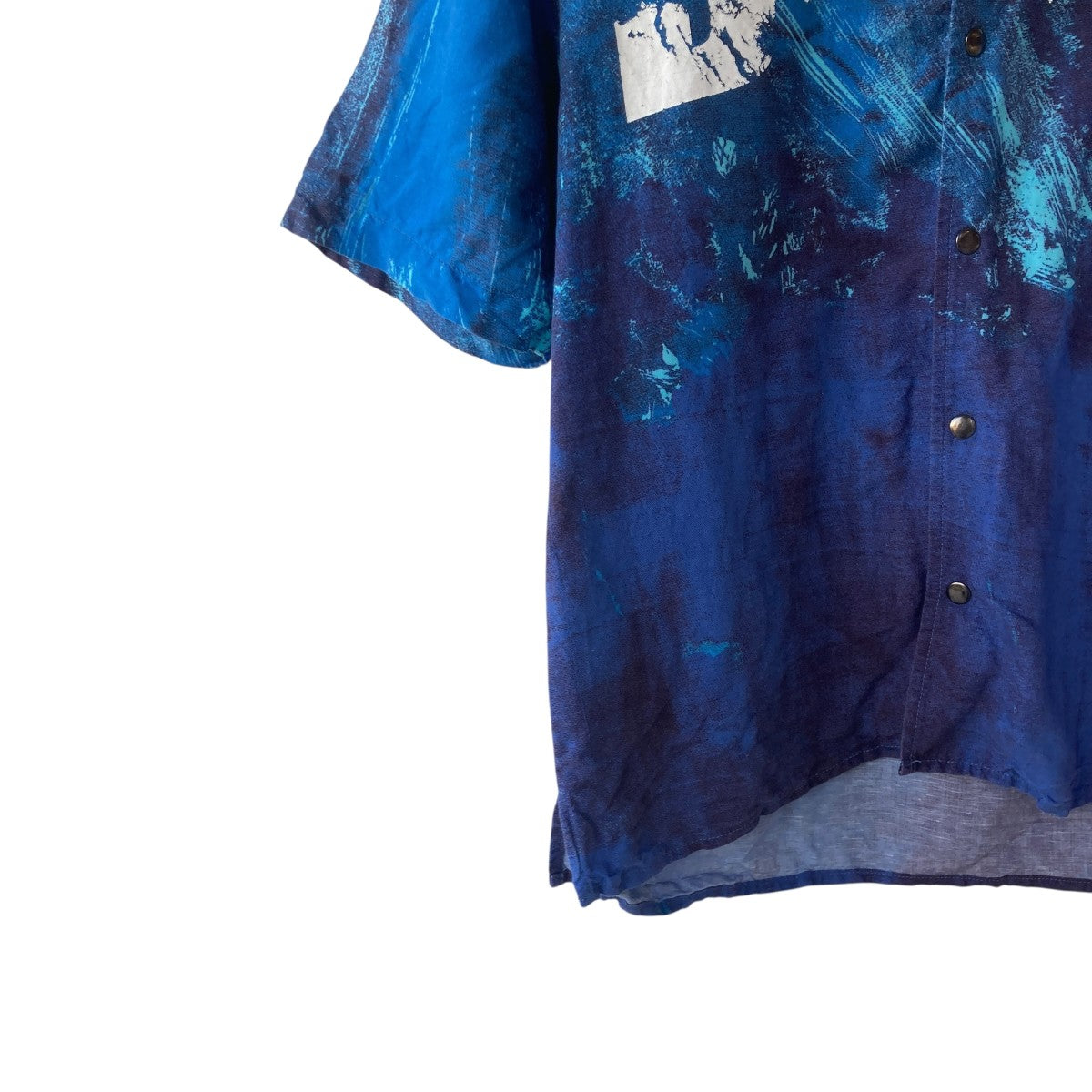 DIESEL BLUE Shirt CHARLES-D-POPオープンカラーシャツA17870 古着・中古-4枚目のアイテム画像