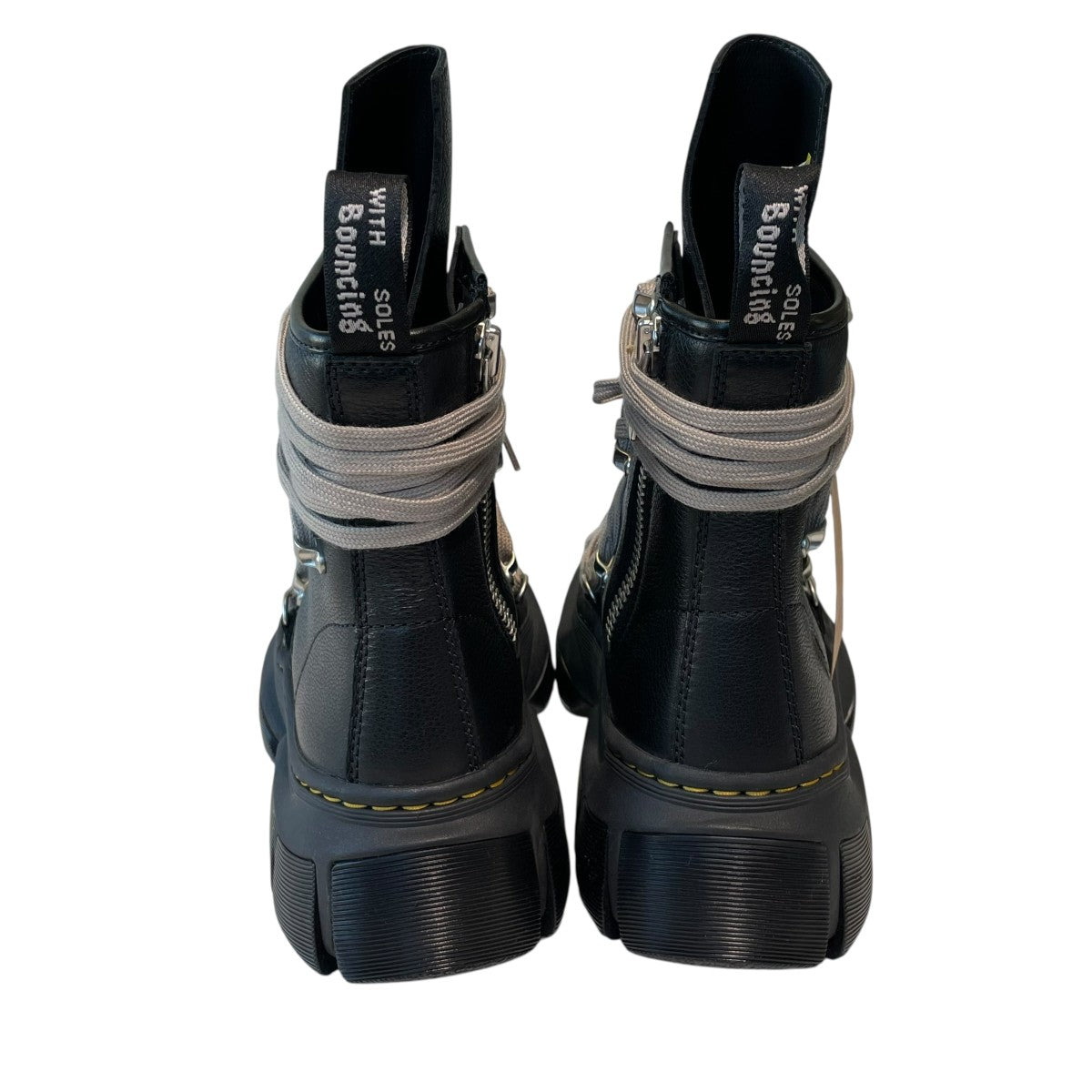 リックオウエンス ドクターマーチン Mega Lace Boot Black Dr. Martens 1460 DMXL Mega Lace Boot Rick Owens Black Men's