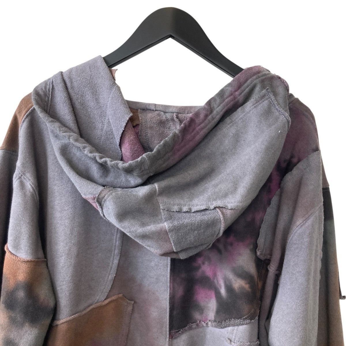 ANT／ANTI(アントアンチ) Scrap Zipup Warm Oilジップパーカー グレー