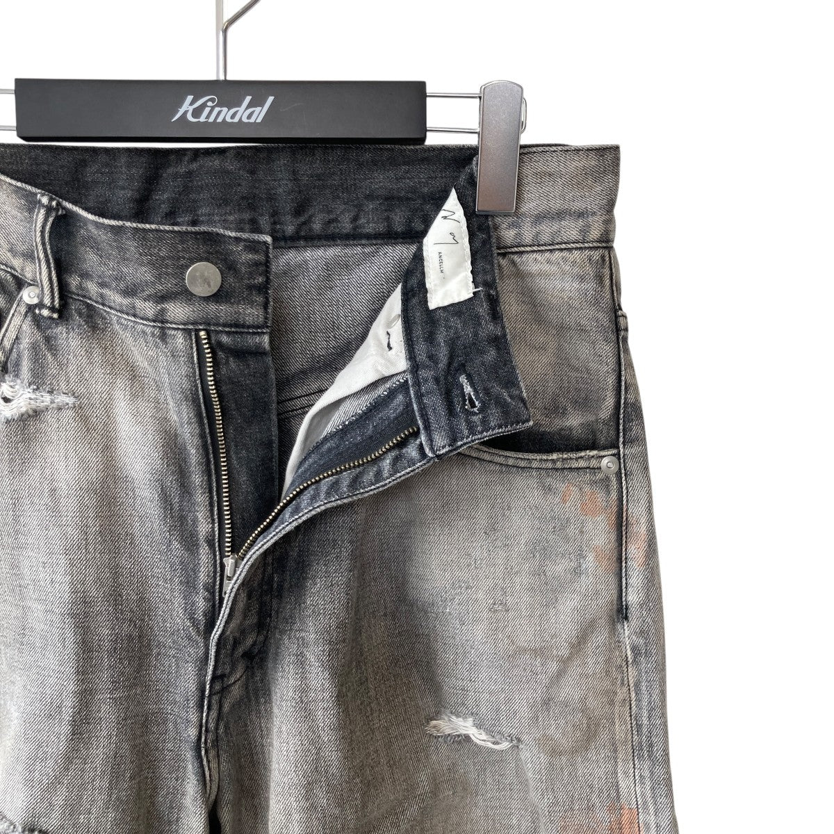 ANCELLM(アンセルム) CRASH SELVEDGE DENIM STRAIGHT 5P PANTSデニム