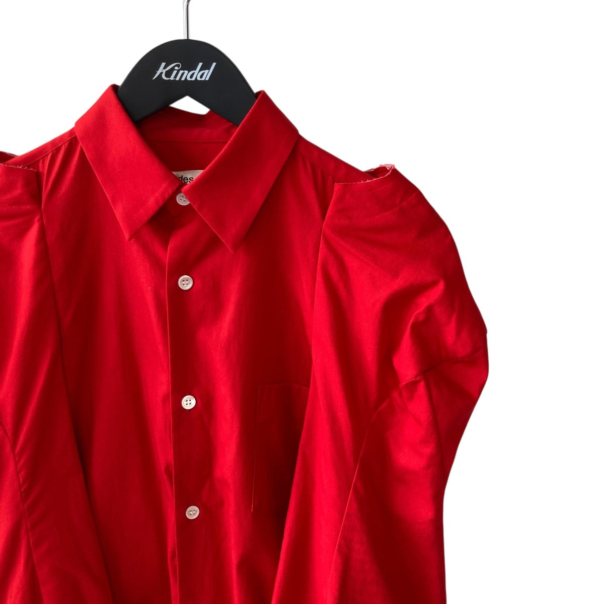 COMME des GARCONS COMME des GARCONS◆長袖ブラウス/XS/ベロア/BLK/RH-B030 COMME des GARCONS COMME des GARCONS(コムデギャルソン