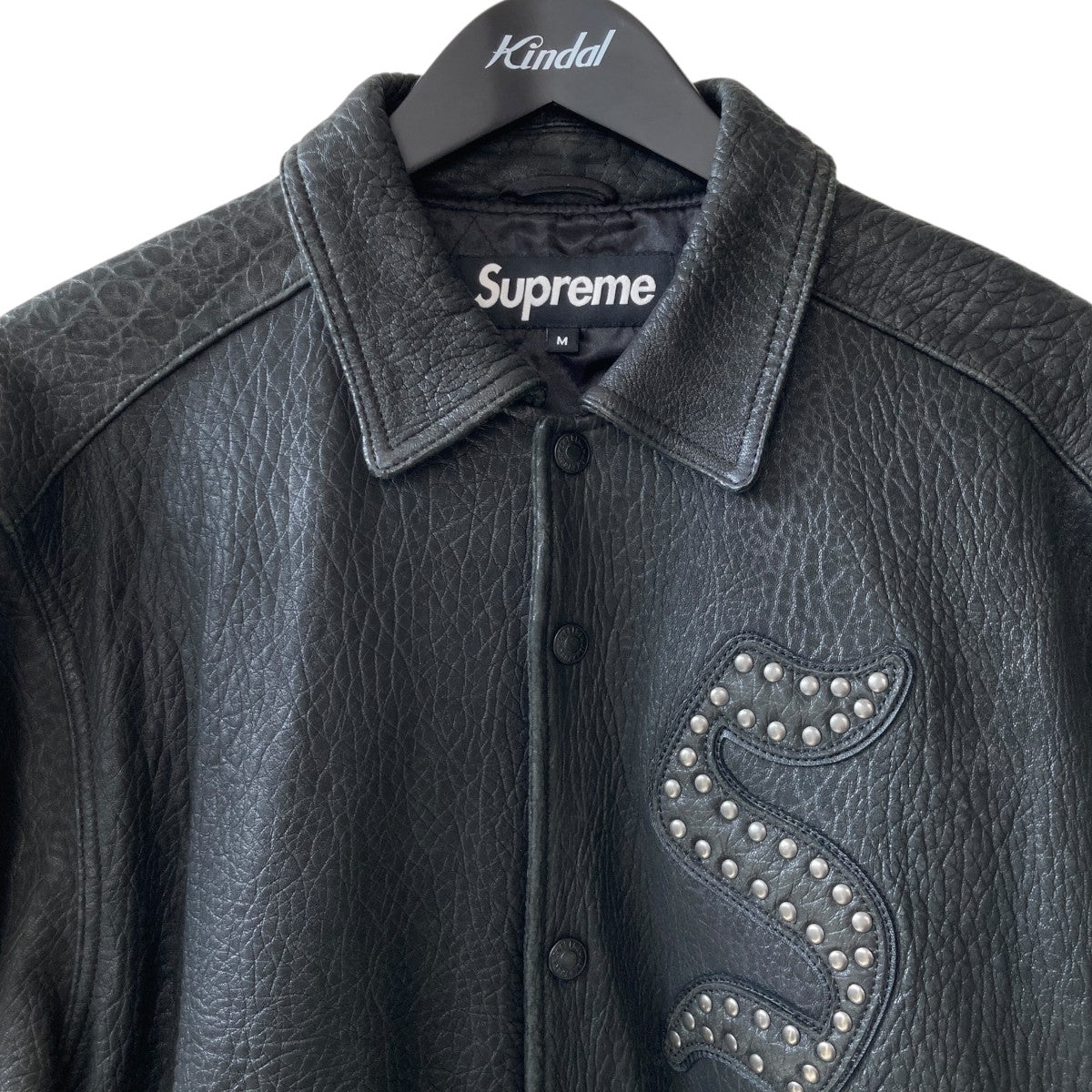 21AW Supreme ペブルレザージャケット Supreme(シュプリーム) 21AWpebbled lether varsity jacket