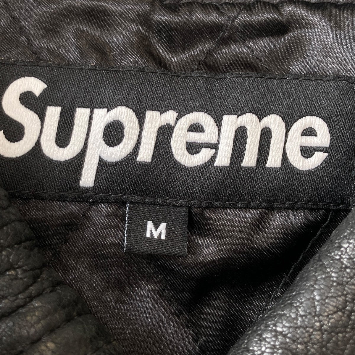 21AW Supreme ペブルレザージャケット Supreme(シュプリーム) 21AWpebbled lether varsity jacket