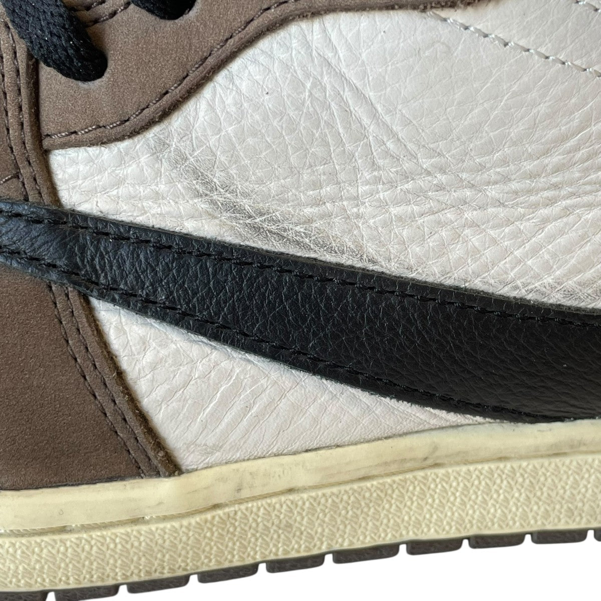 NIKE×Travis Scott Air Jordan 1 Retro High OG TS SP Sail Dark MochaハイカットスニーカーCD4487 100 古着・中古-6枚目のアイテム画像