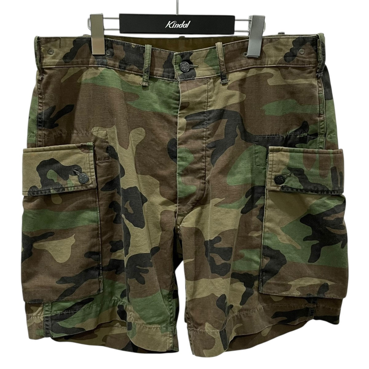 rrl 迷彩柄 ショートパンツ サイズ32 RRL(ダブルアールエル) カモフラ柄コットンリップストップカーゴ