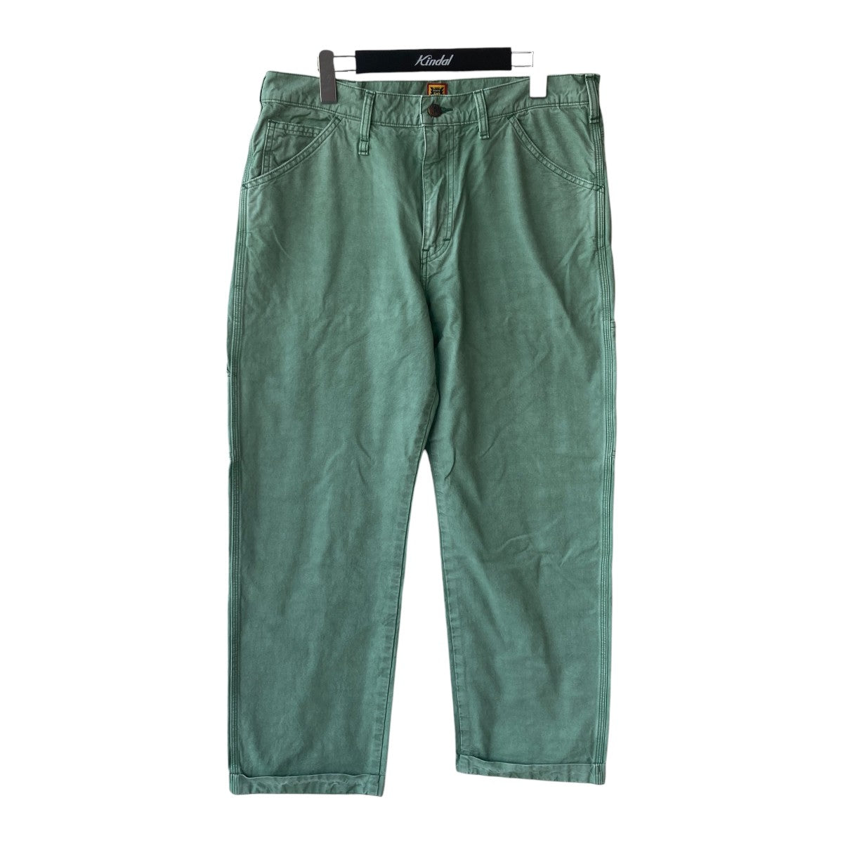 HUMAN MADE クロップドパンツ　ワークパンツ　ストリート　緑　Ｌ　希少 HUMAN MADE（ヒューマンメイド）中古・古着オンライン通販
