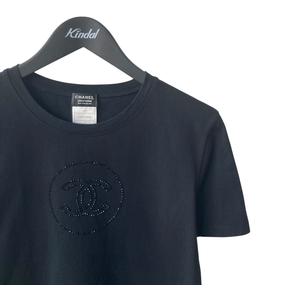 CHANEL(シャネル) UNIFORM 00VラインストーンココマークTシャツ