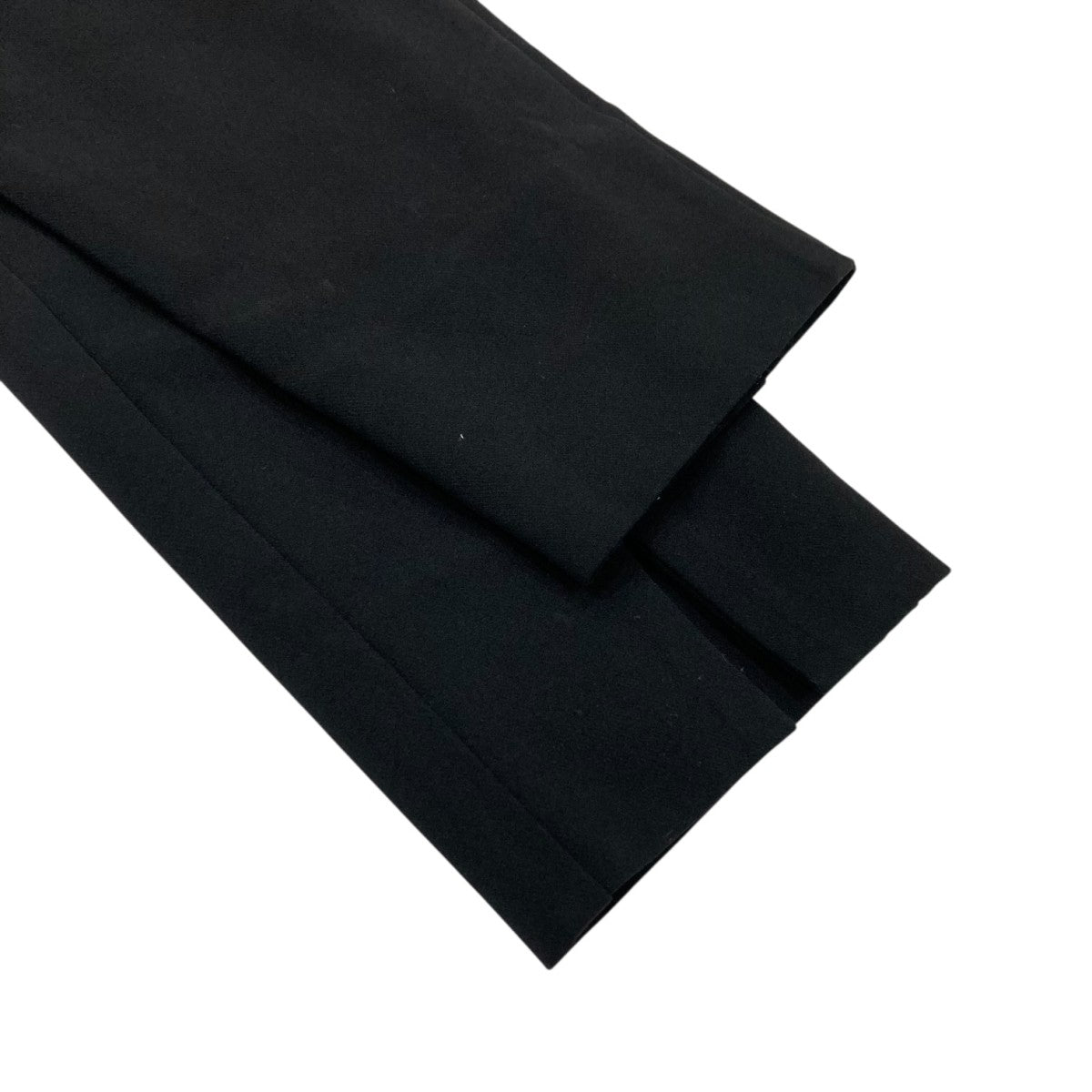 yori ぬくぬくフロントスリットレギパン【2021AW】 美品 yori ぬくぬくフロントスリットレギパン ブラック 黒