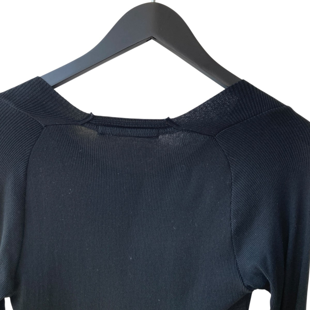 ユリウス（Julius） 長袖カットソー ユリウス JULIUS COTTON/SILK RIB LONG SLEEVE T-SHIRT （BLACK