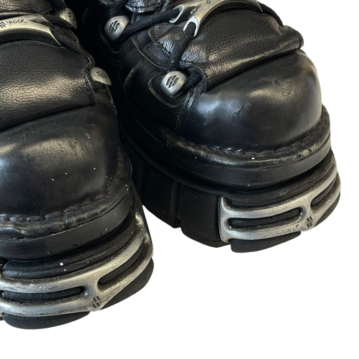 NEW ROCK(ニューロック) ANKLE BOOT BLACK TOWER WITH LACES