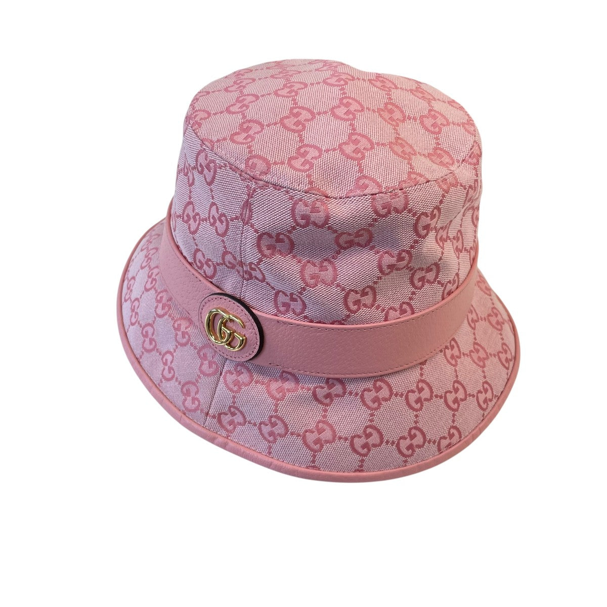 チ*ャ様 GUCCI GGパターン バケットハット GUCCI(グッチ) GGキャンバスバケットハット748476 748476 ピンク