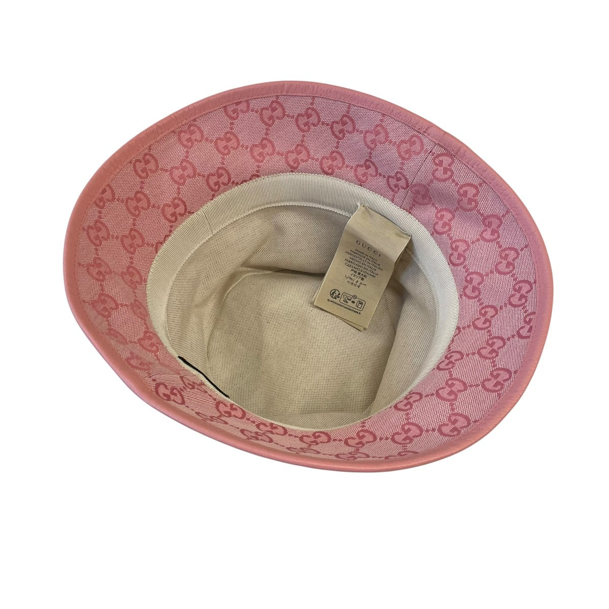 GUCCI(グッチ) GGキャンバスバケットハット748476 748476 ピンク
