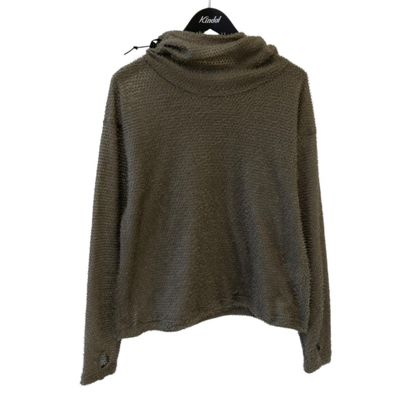 gnuhr(ヌー) shag hoodie alpha direct ULニットパーカー カーキ