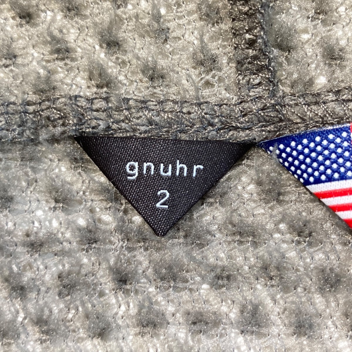 gnuhr(ヌー) shag hoodie alpha direct ULニットパーカー カーキ