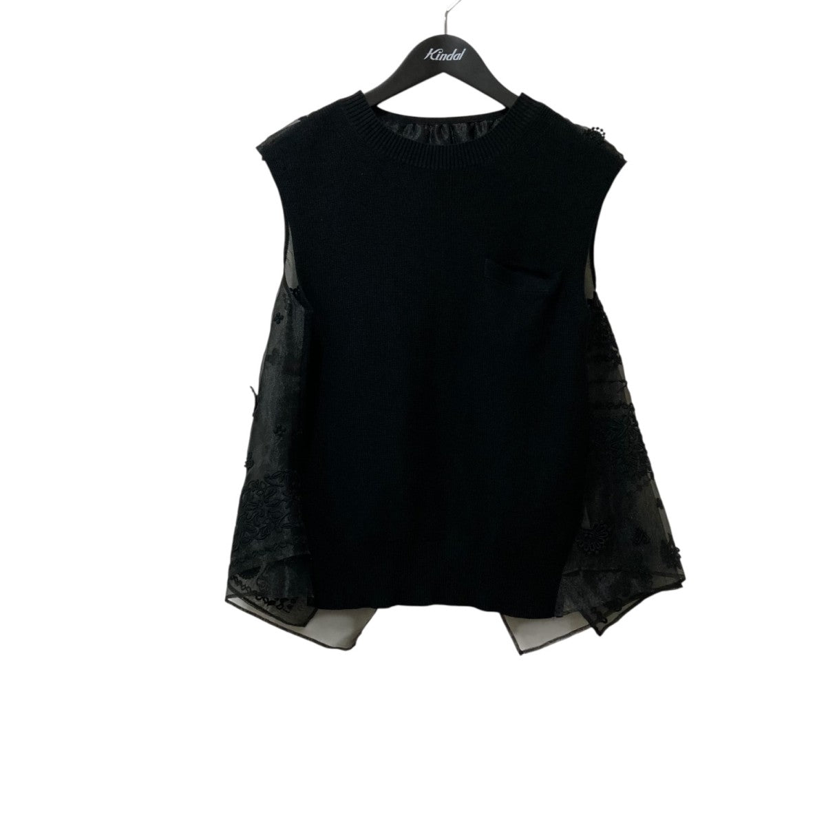 トップス sacai 23-0649S 2 sacai(サカイ) 23SS「Faux Leather Skirt」フェイクレザー
