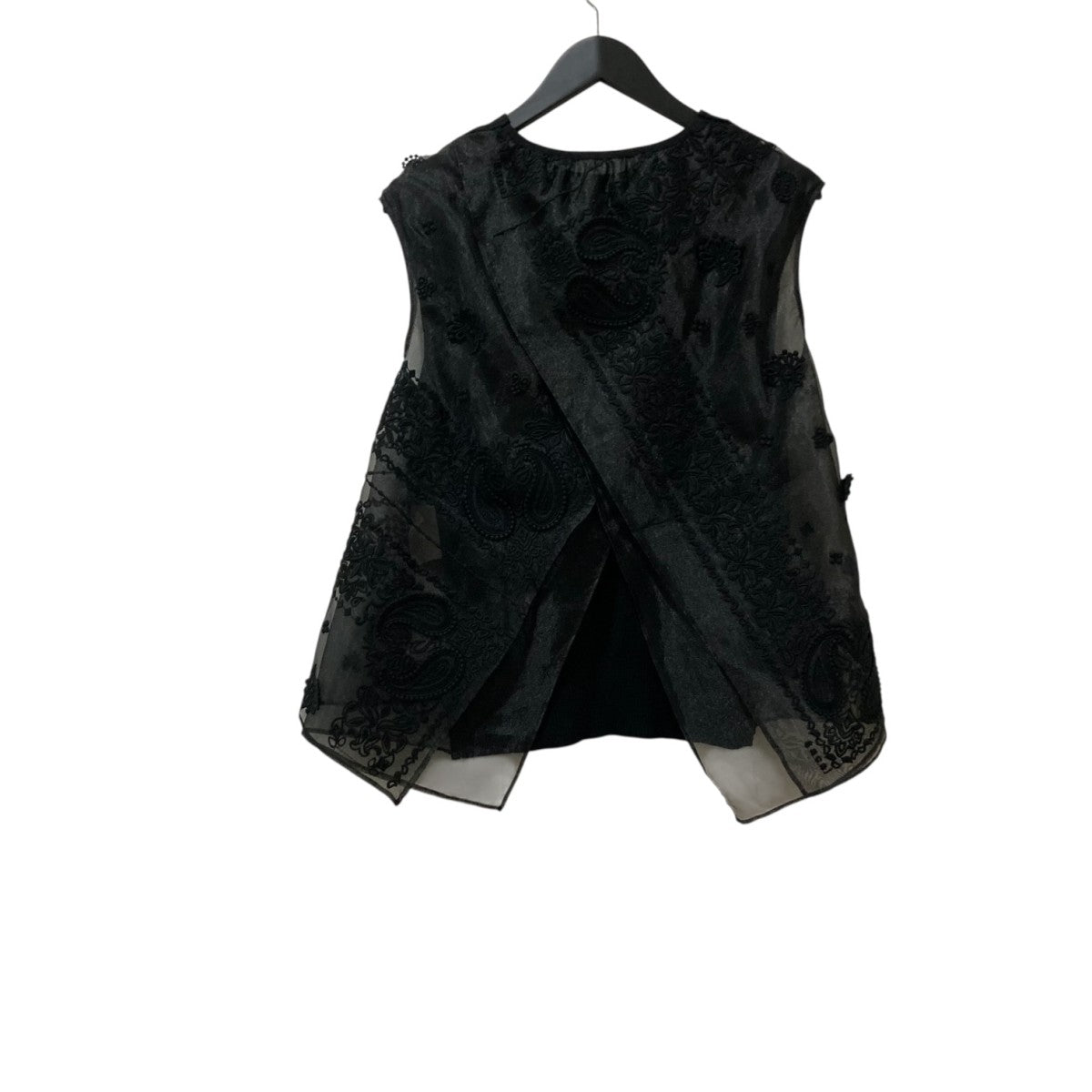 sacai Bandana Embroidery Knit ノースリーブカットソー 23-06804 古着・中古-2枚目のアイテム画像
